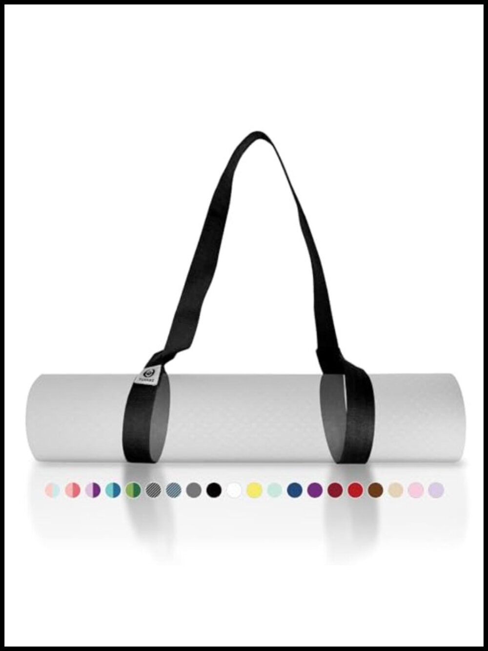 Cotton Blend Yoga Mat Strap Adjustable Hands-Free Carrier